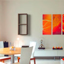 Mensola Rettangolare 2 Scomparti da Parete 70x30x15,5 cm in Fibra di Legno Morgana Viola Melanzana
