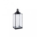 Lanterna Missie Piccola 25x25x66 h cm in Acciaio Antracite