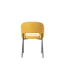 Set 2 Sedie 52x55,5xH78,5 cm in Tessuto Greta Giallo