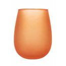 Set 6 Bicchieri Acqua Effetto Frosted Happy Hour Sunset in Vetro VdE Tivoli 1996 Rosso