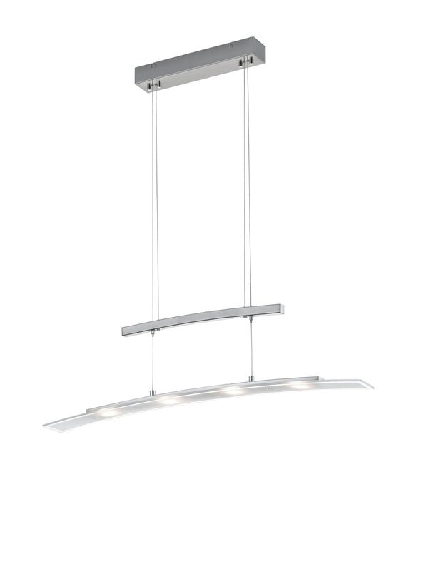 acquista Lampada a Sospensione da Interno a LED in Metallo Nickel Opaco