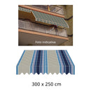 Tenda da Sole a Caduta 3x2,5m Tessuto in Poliestere Disegno P4032