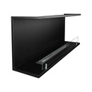 Camino a Bioetanolo da Incasso ad angolo 120x24,5x50 cm Trevi 120 Nero 