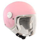 Casco Demi-Jet per Bambini Visiera Lunga CGM Magic Mono 205A Rosa Opaco Varie Misure