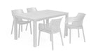 Set 6 Sedie da Giardino 61x54x79h cm Keter Elisa Chair Bianco