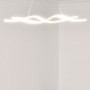 Lampadario a LED Moderno Sospeso Luce Fredda 6500K 90x9x9 cm  Argento