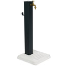 Fontana da Giardino con Base in Cemento 45x45x97 cm Antracite