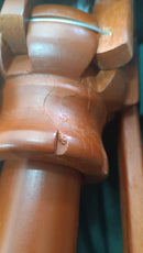 Ombrellone da Giardino 2x3 m Palo Ø48 mm in Legno Bauer Verde Seconda Scelta