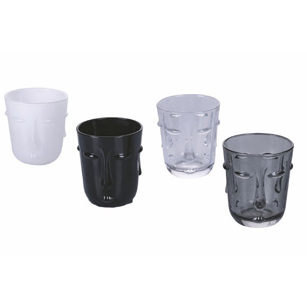 online Set 4 Bicchieri Acqua Vis à Vis Stones in Vetro VdE Tivoli 1996 4 Colori Differenti