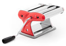 Macchina per Pasta Manuale con Inserti Collection Acciaio/Rosso