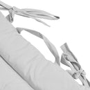 Cuscino Outdoor Imbottito Idrorepellente per Lettino da Esterno 60x180 cm in Poliestere e Policotone Grigio      
