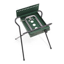 Piastra di Cottura GAS 4043 GHIV Ompagrill in Ghisa Vetrificata 40x43 cm Alimentazione a Gas Struttura Pieghevole in Acciaio Verde      
