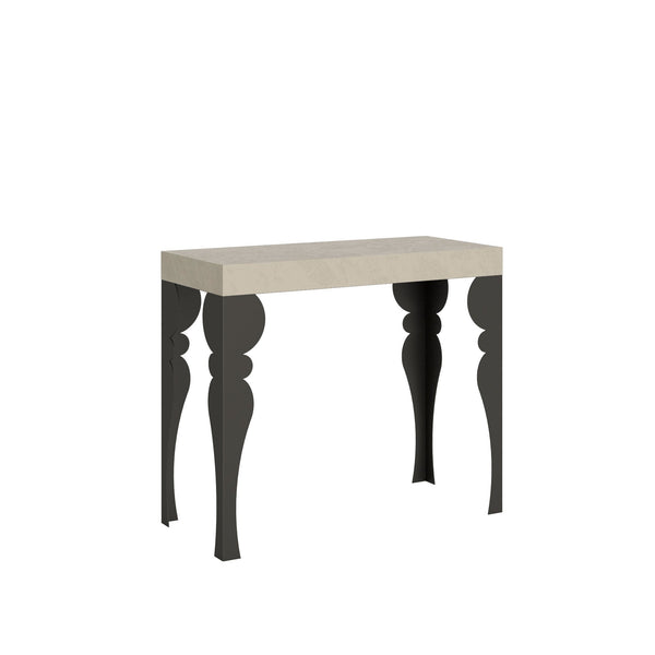 prezzo Consolle Allungabile 90-300x40x77 cm Paxon Premium Cashmere Telaio Antracite