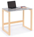 Scrivania in Legno Piano in MDF Laccato Fumer Dadà 80 Grigio