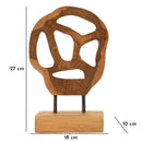 Scultura Lubang 18x10x27 cm in Teak Riciclato         
