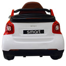 Macchina Elettrica per Bambini 12V Smart Fortwo Cabrio Bianca