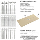 Piatto Doccia in Pietra 80x120 cm Bonussi Ardesia Stone Central Marrone Seconda Scelta