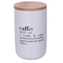 Barattolo Caffè Double Face 750 ml in New Bone China VdE Tivoli 1996 Bianco