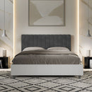 Letto Matrimoniale Kaia Grigio Varie Misure
