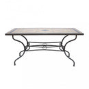 Tavolo Rettangolare Nereo 160x90x74 h cm in Acciaio Tortora