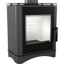 Stufa a Legna 3,5/8KW in Ghisa e Acciaio Flig Yonkers 130 Nera