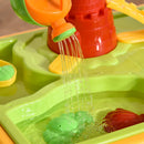 Sabbiera Gioco Sensoria con Acqua e Sabbia per Bambini 23 Pezzi Multicolore