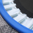 Trampolino Elastico Fitness Ø96,5 cm in Acciaio e PVC Nero e Blu