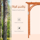 Arco da Giardino Pergola 160x60x215 cm in Legno Marrone Chiaro