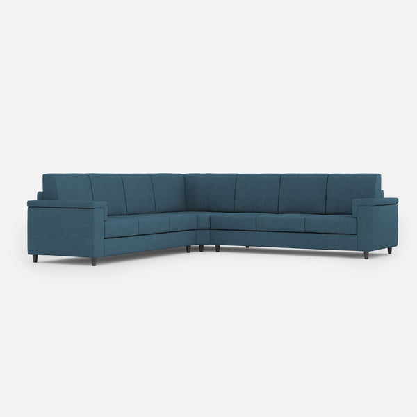 Divano Angolare 7 Posti 286x286x85 cm Marrak in Tessuto Avio prezzo