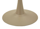 Tavolo Bar Alaska Crema Ø60x106 cm in MDF e Ferro Crema      