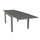 Tavolo Allungabile Hawaii 135/270x90x75 h cm in Alluminio Taupe