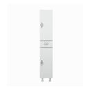 Armadio 175x30x34 cm bianco con ante e cassetto