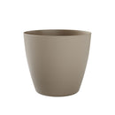 Vaso Rotondo Indoor e Outdoor Tera Bayon Kit Milk Ø40 cm in Plastica Beige 