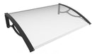 Pensilina Tettoia 80x120 cm in Policarbonato 4mm Trasparente 