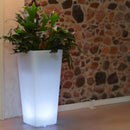 Vaso Luminoso da Giardino a LED 30x30x60 cm in Resina 5W Cedar Bianco Freddo