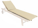 Cuscino Imbottito per Lettino Prendisole in Poliestere 190x50x4cm Soriani Avorio
