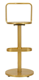 Sgabello Bar Tixy Ø38x94 cm in Metallo Oro      