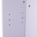 Scrivania da Ufficio con 3 Ripiani in Legno Bianco 100x60x75 cm 