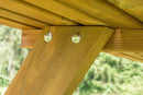 Tavolo con Panche da Campeggio 177x154x74 cm in Legno