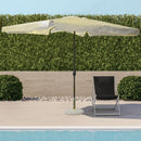 Ombrellone Rettangolare da Giardino 3x2m 6 Stecche Ecrù