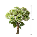 Set 3 Mazzi Artificiali Rose per 9 40 cm 