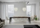  Tavolo Allungabile 200-304x90x77 cm Flame Premium Noce Telaio Antracite