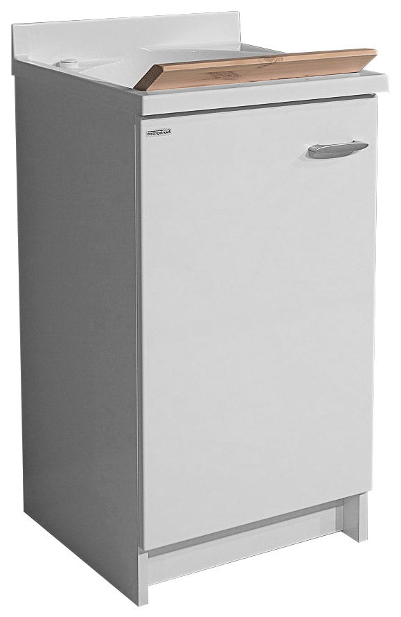 prezzo Mobile Lavatoio 45x50x85cm Anta Asse in Legno Montegrappa Marella Bianco Sinistra