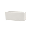Vaso Rettangolare Indoor e Outdoor Tera Schio Cassa Chalk 79x30 cm in Plastica Bianco Gesso 