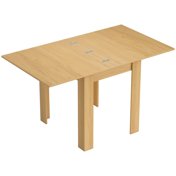 Tavolo da Pranzo Allungabile per 4-6 Persone 140x80x77,5 cm in Legno e Acciaio Color Legno online