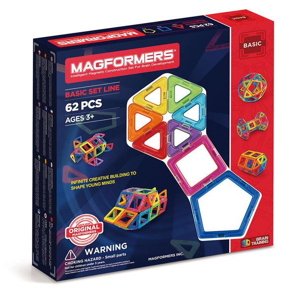 Costruzioni Magnetiche 3D Gioco Calamitato 62 Pezzi Magformers 62 Set prezzo