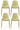 Set 4 Sedie 49x48,5xH88 cm in Polipropilene Frida Giallo
