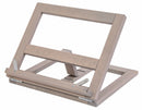 Leggio Pieghevole 27x33x21 cm in Legno Grigio Chiaro