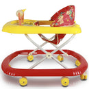 Girello Bambini per Primi Passi con Chiusura Salvaspazio e Console Gioco Rosso