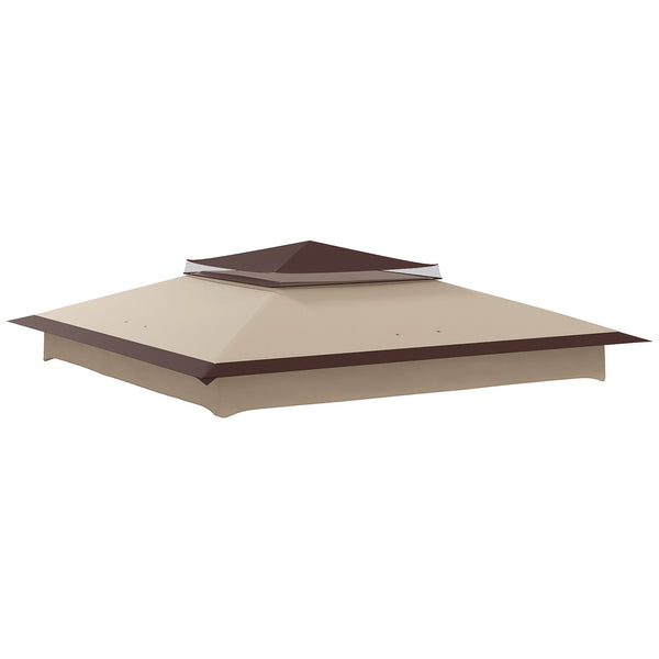 Tetto per Gazebo Pop Up da 3.25x3.25 m a 2 Livelli con Protezione UV 30+ Beige acquista
